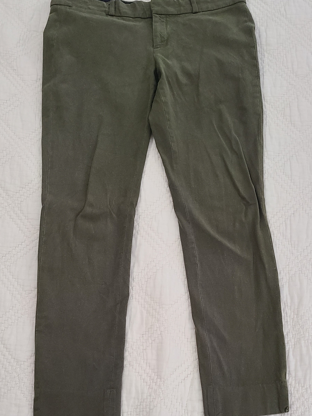 Banana Republic Sloan Olive Green Chino Pants